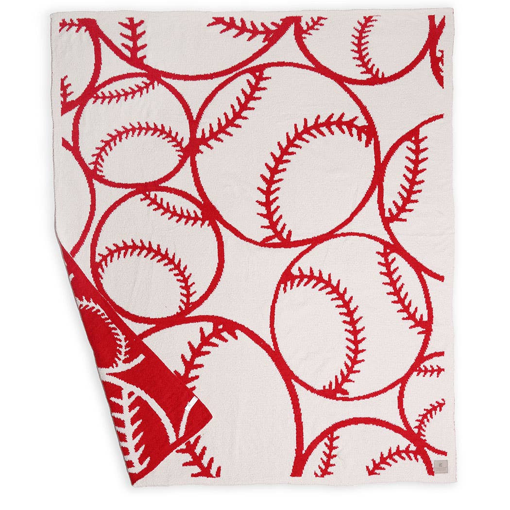 Baseball Patterned Throw Blanket