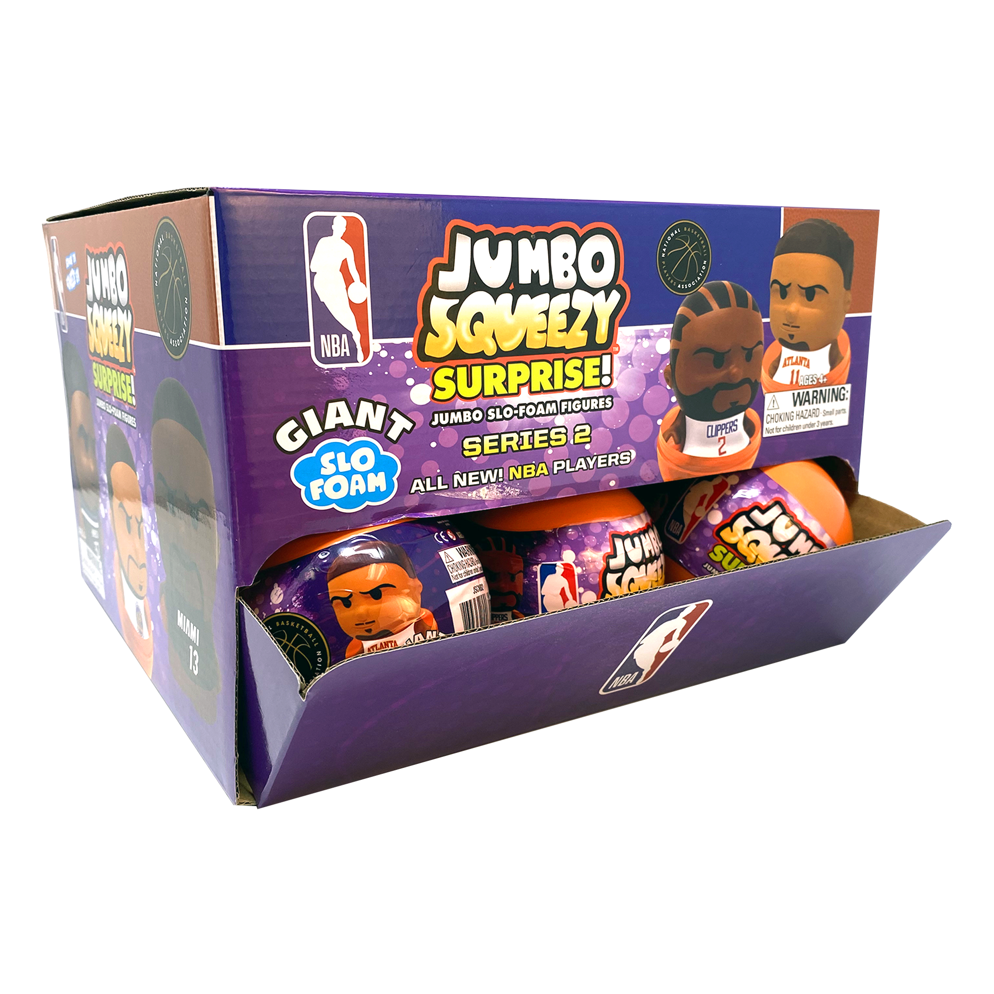 NBA Jumbo Squeezy Surprise! Giant Capsule Series 2