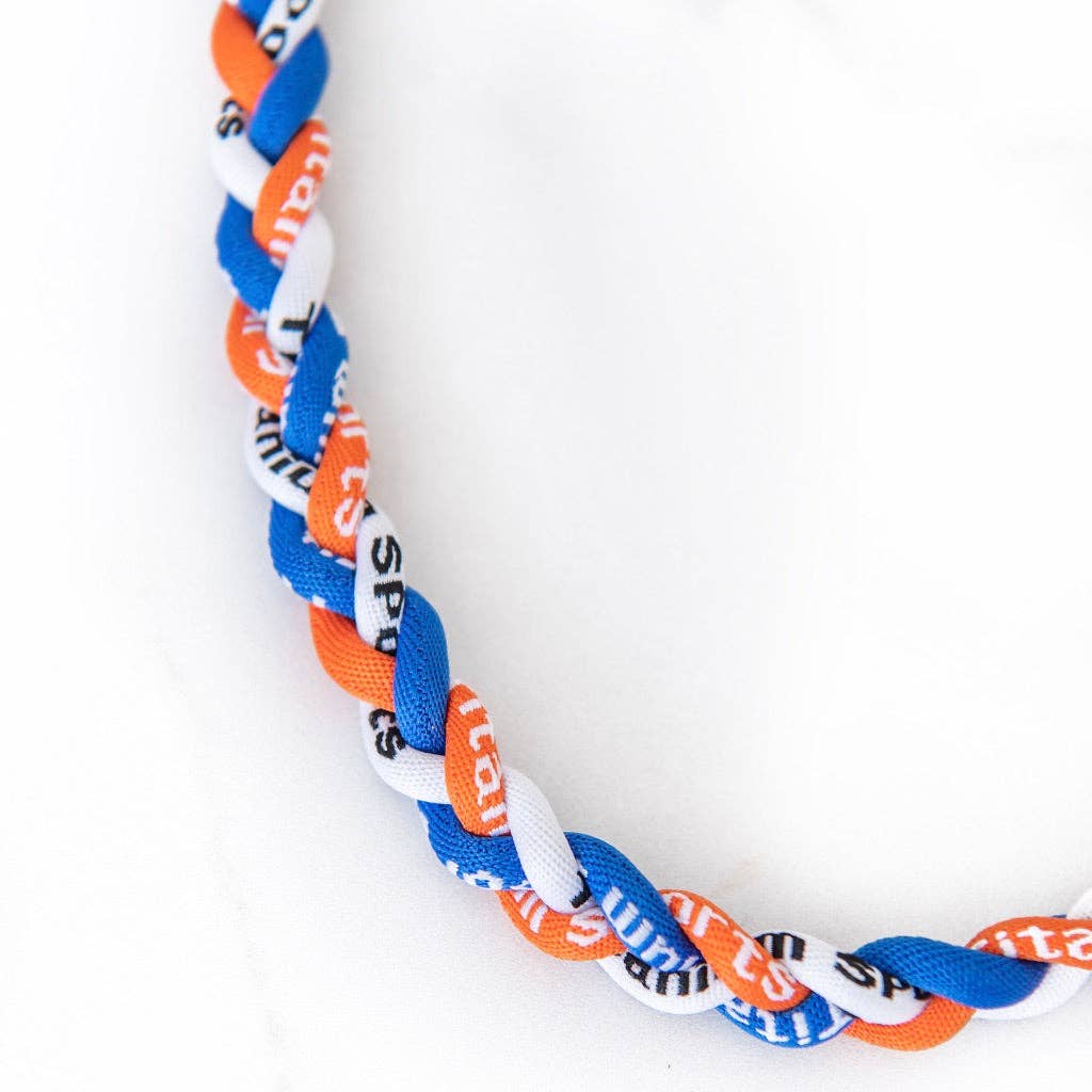 Blue + Orange Sports Necklace