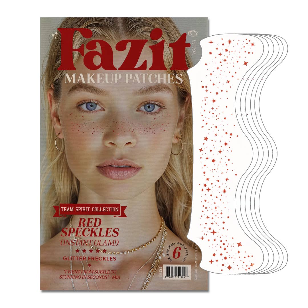 Red Spirit Speckles Makeup Patches - Team Spirit Collection