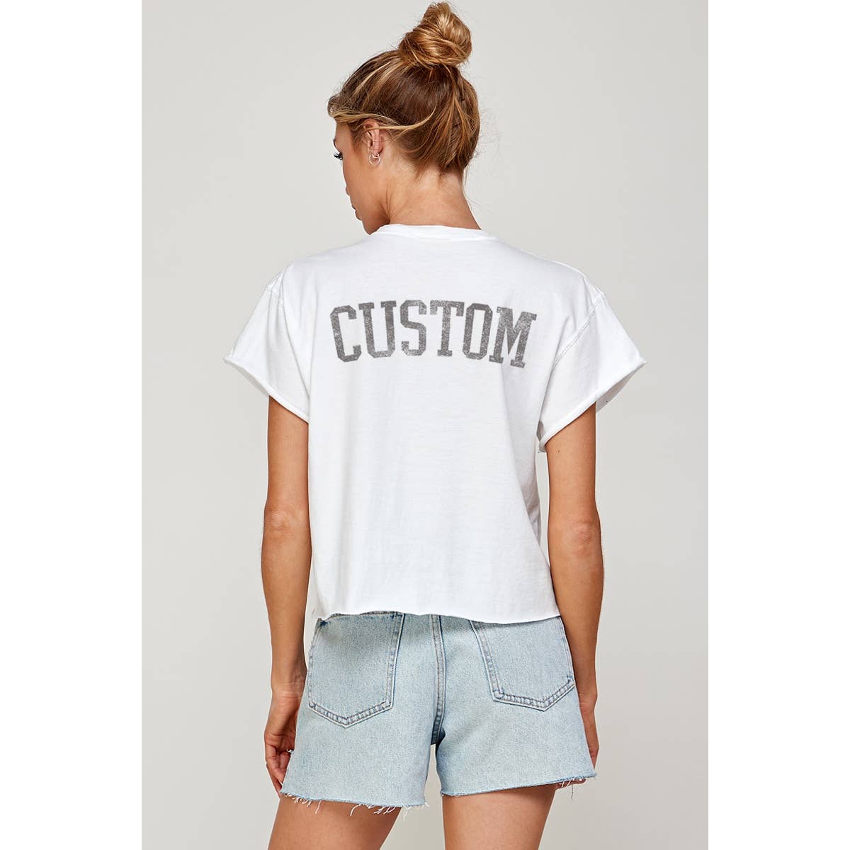 CUSTOM VINTAGE GRAPHIC CROP TOP