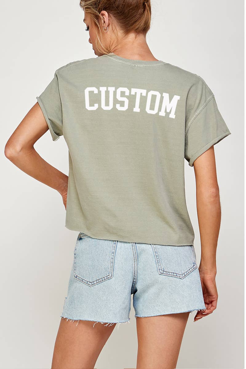 CUSTOM VINTAGE GRAPHIC CROP TOP
