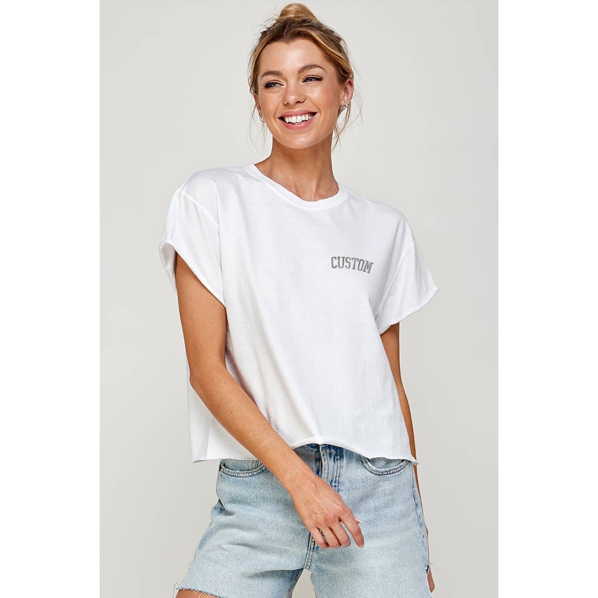 CUSTOM VINTAGE GRAPHIC CROP TOP