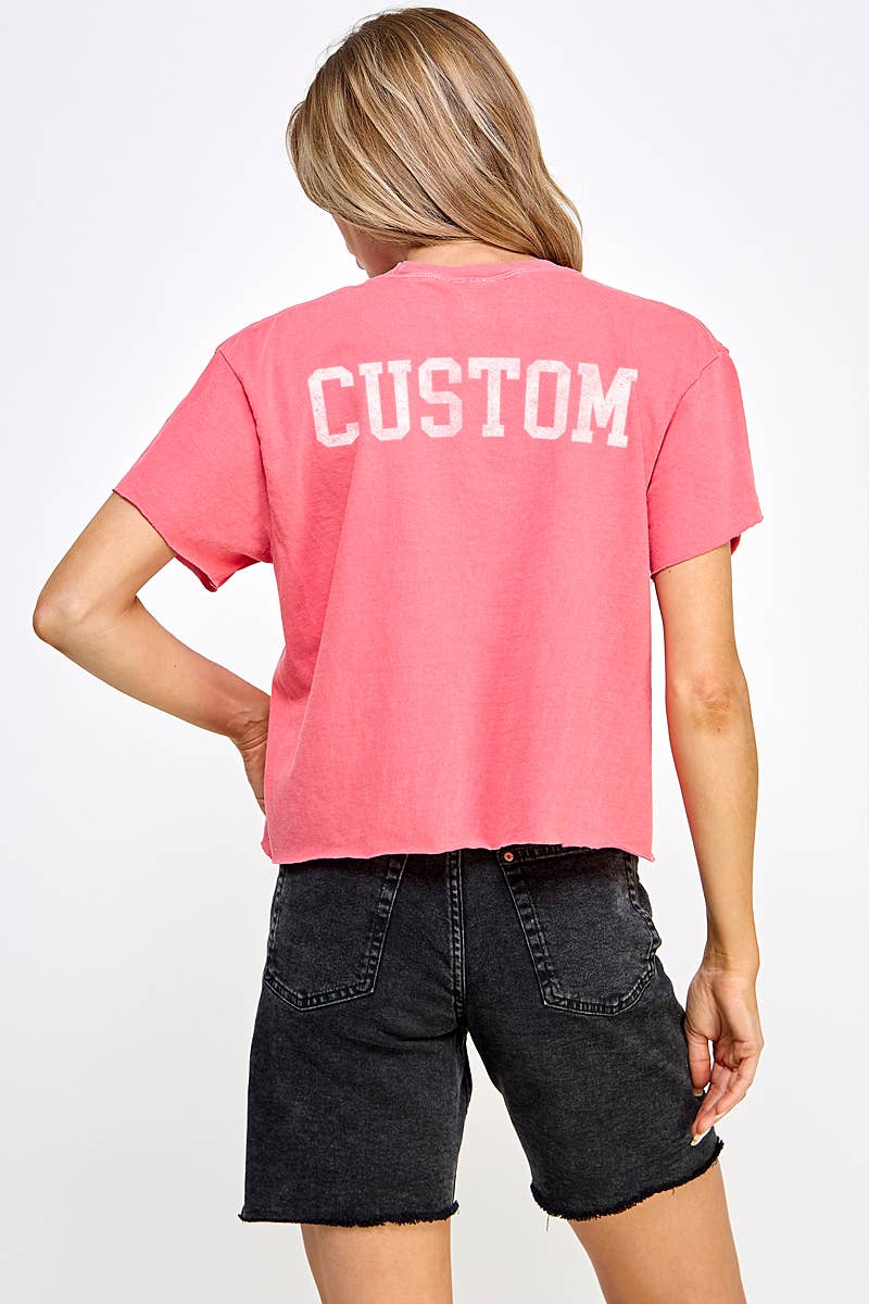 CUSTOM VINTAGE GRAPHIC CROP TOP