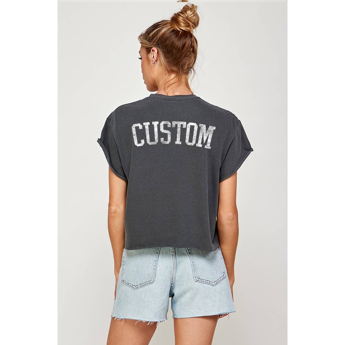 CUSTOM VINTAGE GRAPHIC CROP TOP