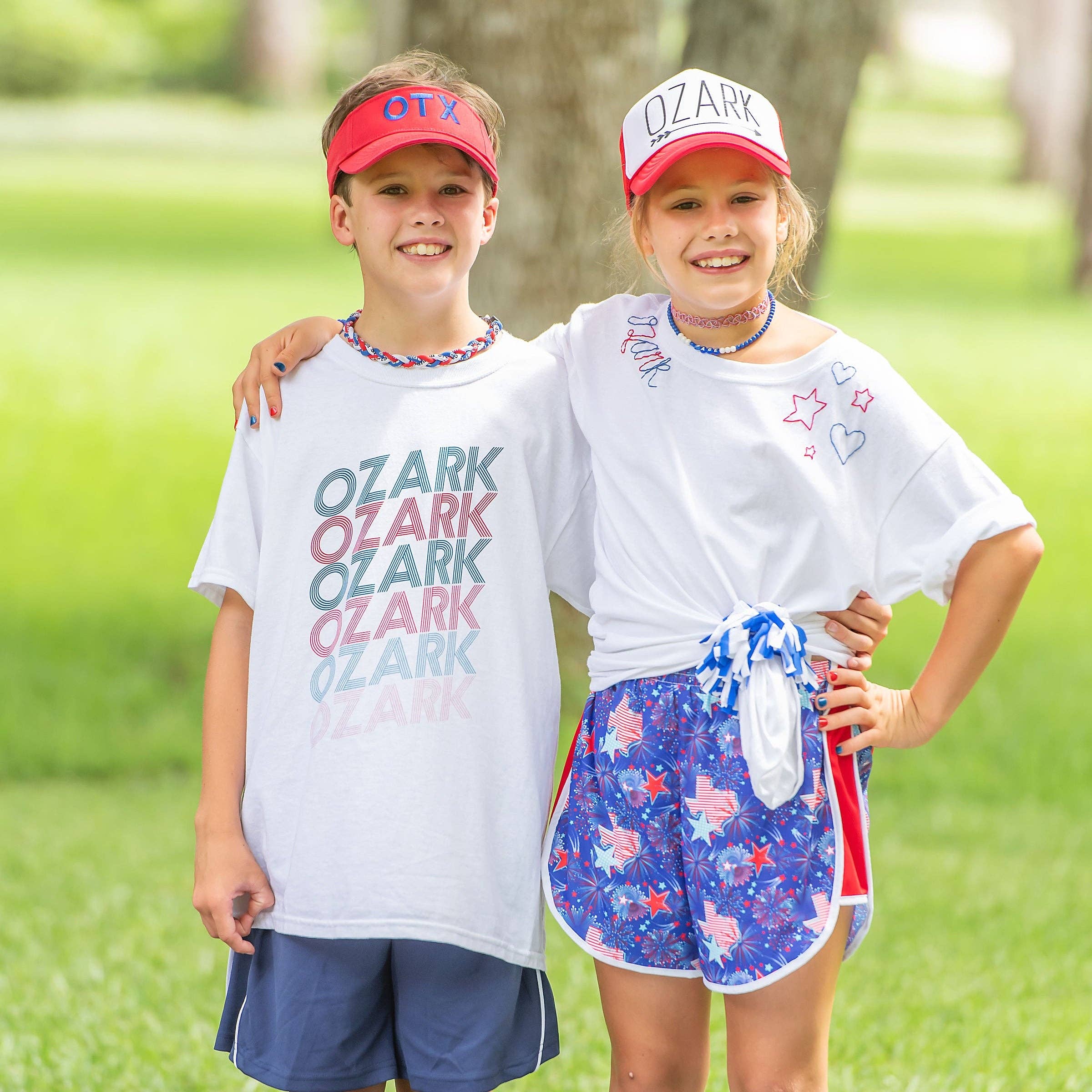 Red, White, & Blue Sports Necklace