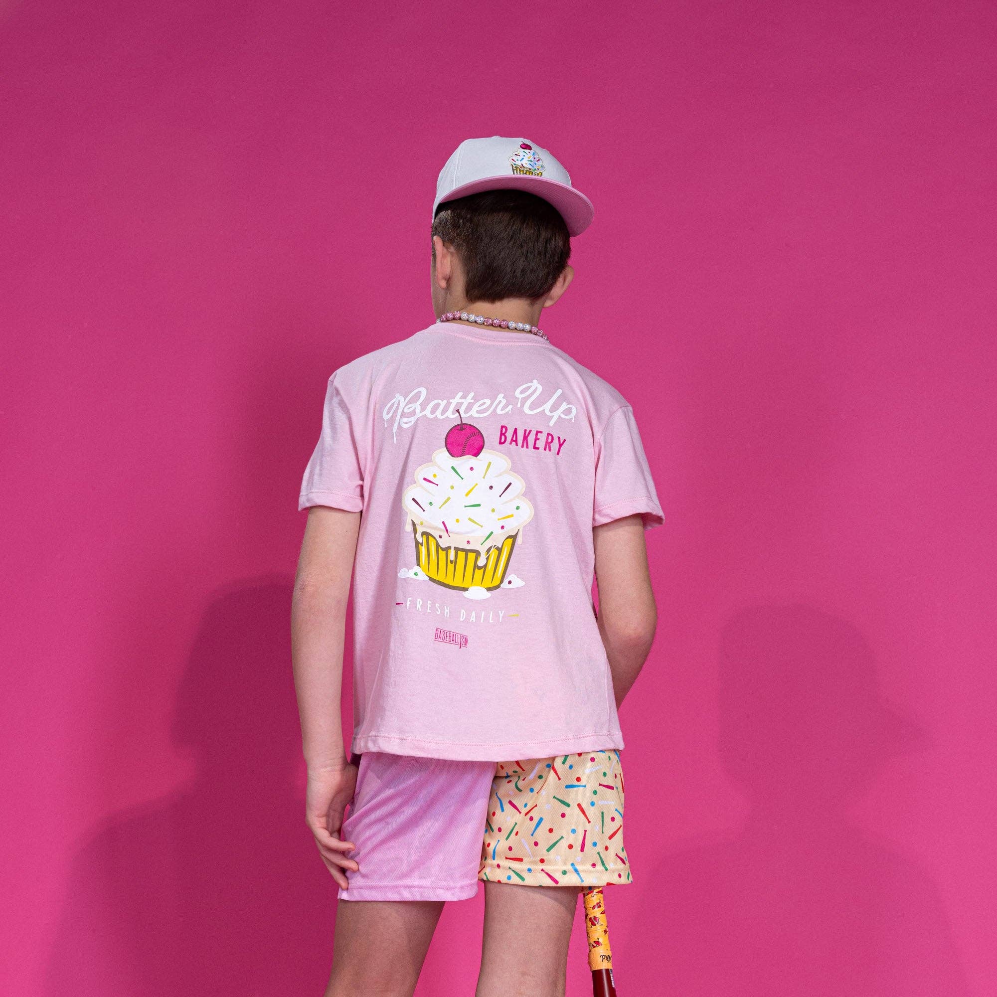 Batter Up Bakery Confetti Cupcake T-Shirt - Youth