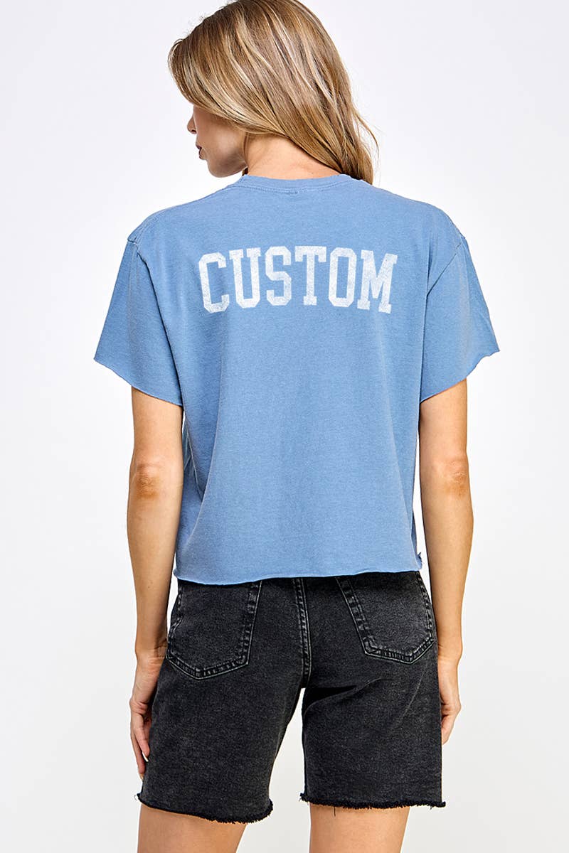 CUSTOM VINTAGE GRAPHIC CROP TOP
