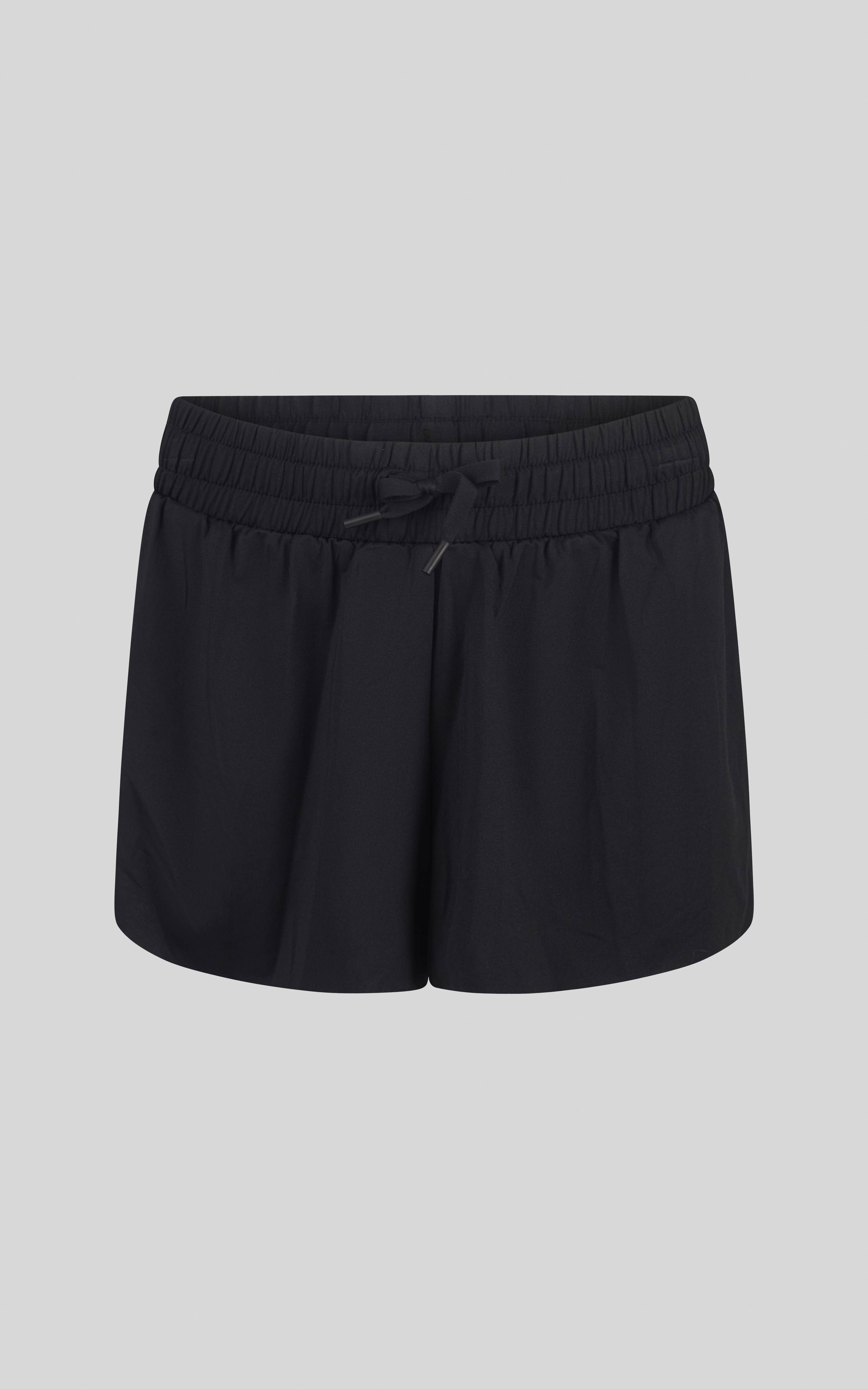 Girls Woven Running Shorts with Inner Short