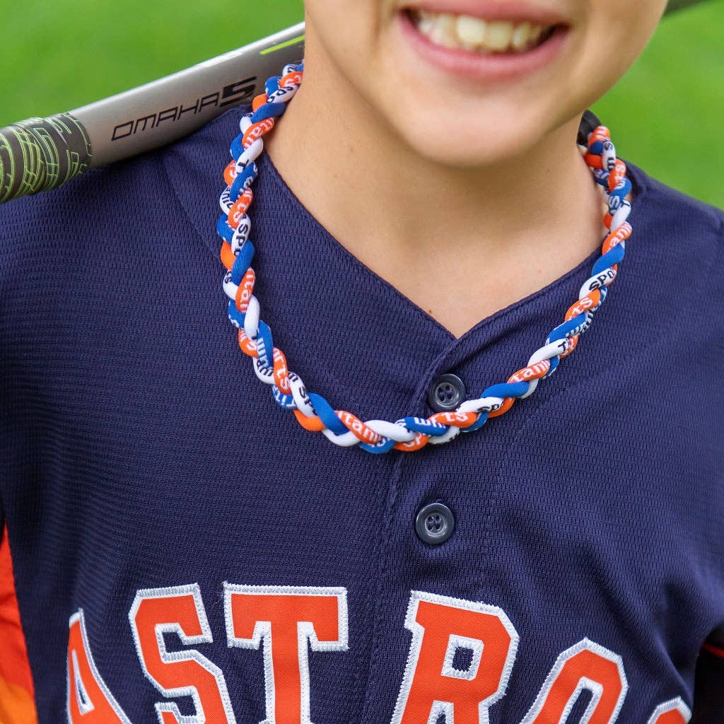 Blue + Orange Sports Necklace