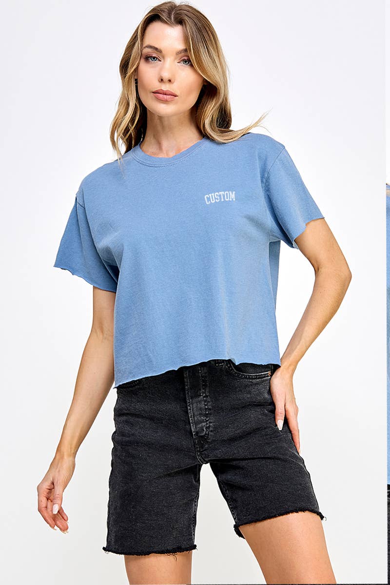 CUSTOM VINTAGE GRAPHIC CROP TOP