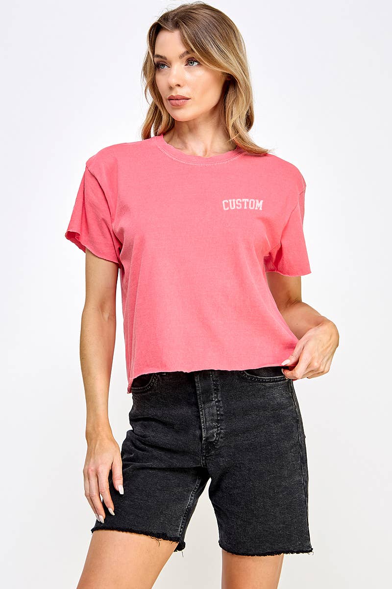 CUSTOM VINTAGE GRAPHIC CROP TOP