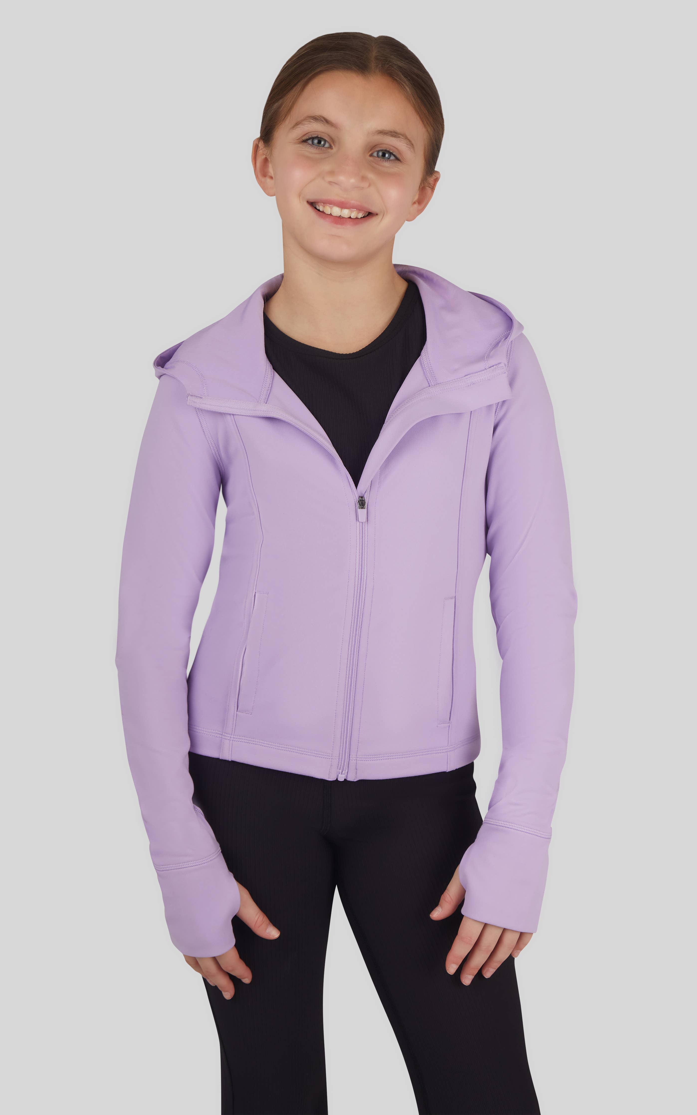 Girls Everyday Full Zip Active Jacket with Hood