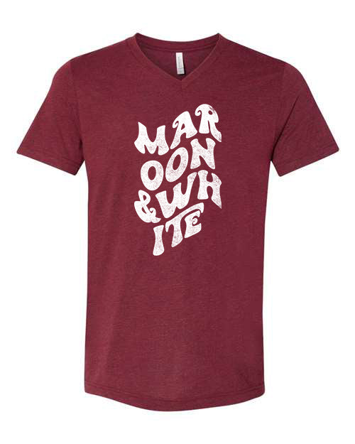 Maroon V Neck